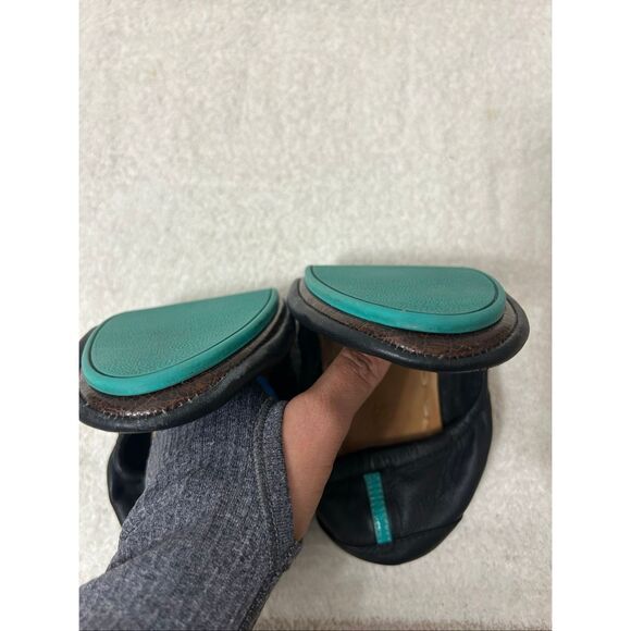 Tieks Gavrieli Ballet Flats Womens 9 Matte Black Leather Foldable Casual Slip On - Picture 4 of 7